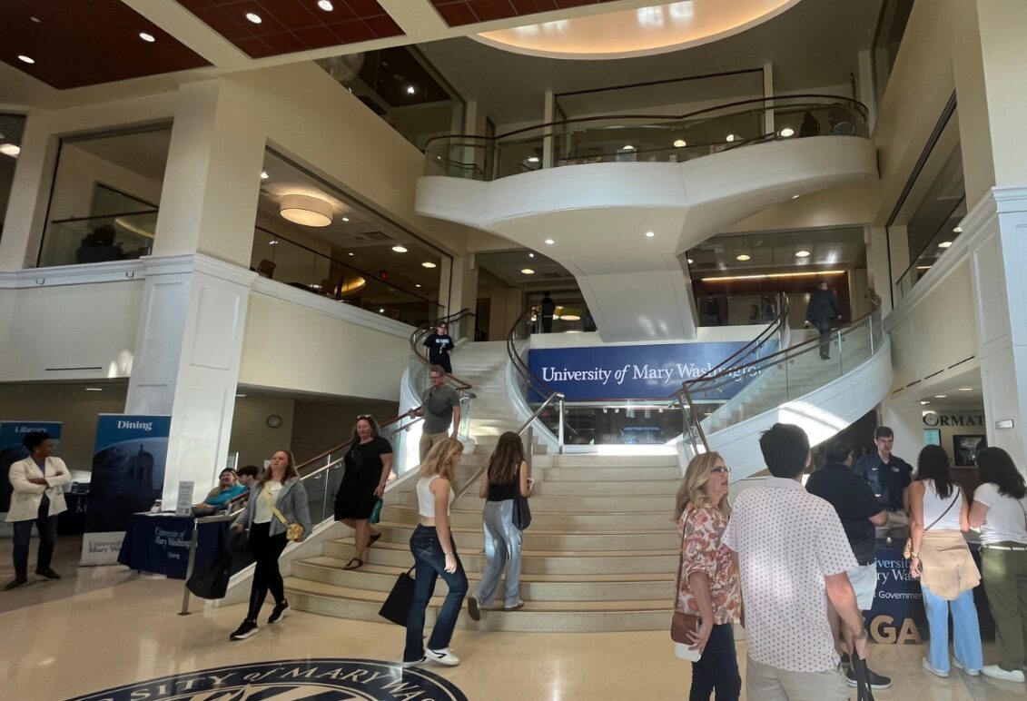 Guests exploring the Cedric Rucker University Center.