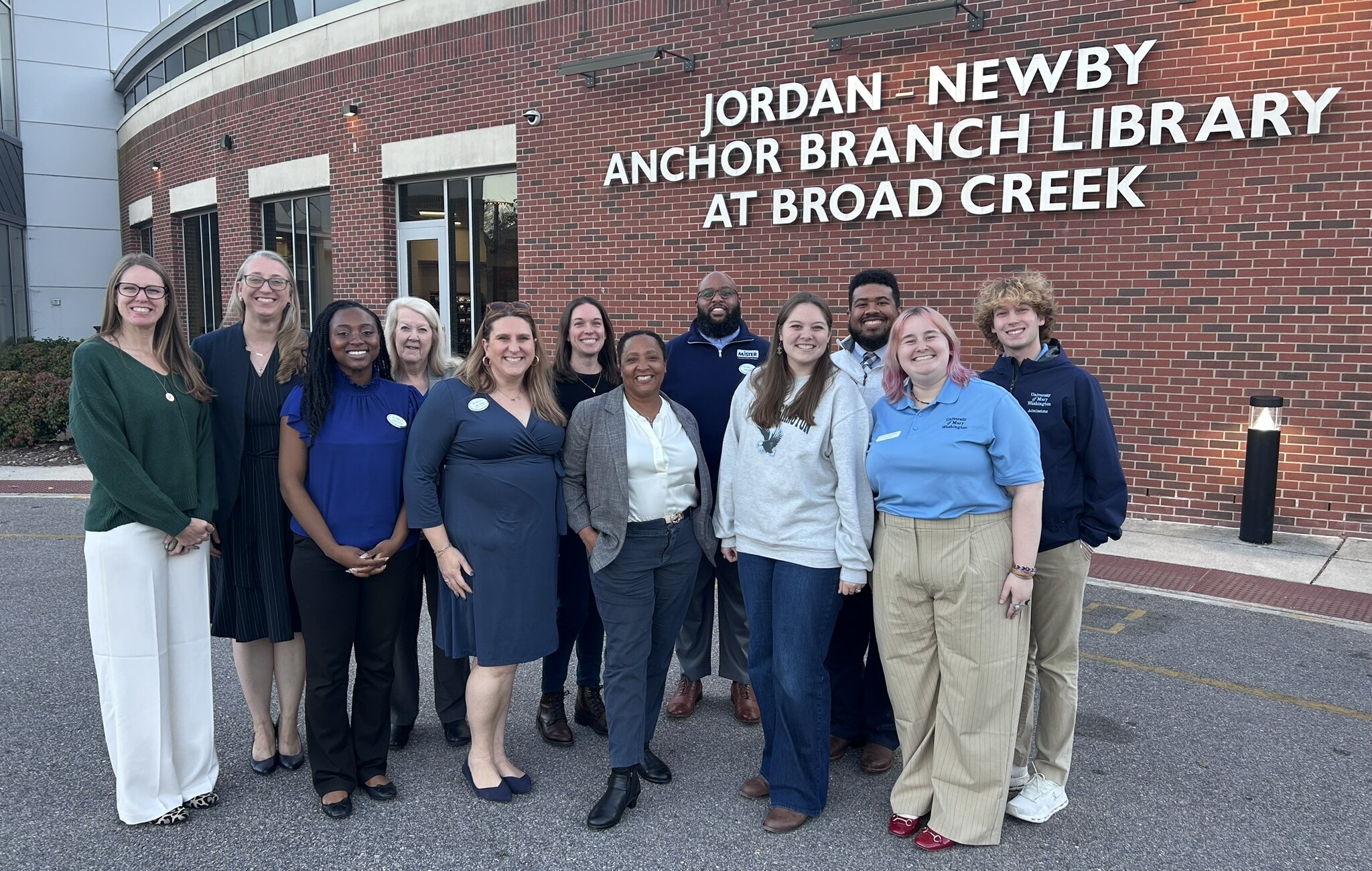Admissions staff at the Jordan Newby Anchor Branch Library at Broad Creek