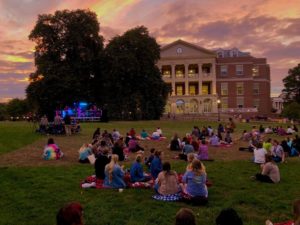 Image of students enjoying an outdoor concert.