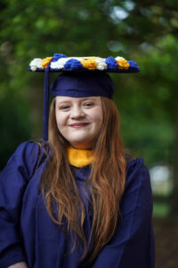 Arieanna Stevens received a bachelor’s degree in accounting during UMW’s 113th Commencement. Photo by Suzanne Carr Rossi.