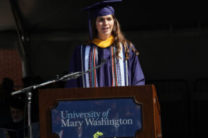 Class President Madison DeWitt ’24. Photo by Suzanne Carr Rossi.