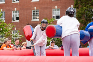 This warrior-style competition was part of the University of Mary Washington's Devil-Goat Day. Photo by Parker Michels-Boyce.