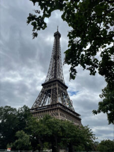 Photo of Eiffel Tower in Paris, courtesy of Hadley Mantia '24