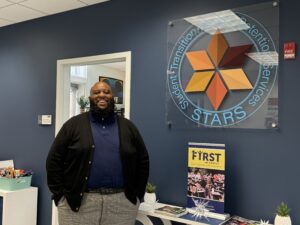 UMW's Director of Student Transition, Access and Retention Services (STARS) Justin Wilkes will lead the University's new Call Me MISTER program. Photo by Sam Cahill.