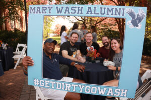 Mary Wash Homecoming brings students, alumni, and supporters together along with loads of activities, including an alumni Pregame fuel-up, Athletics Tailgate, and an array of athletic competitions, including men’s soccer, rugby, women’s soccer and field hockey. Photo by Karen Pearlman.