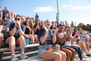 UMW Eagles fans bring the energy at the Battleground Athletic Complex. Photo by Karen Pearlman.