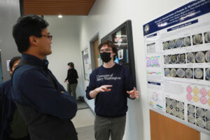 The Jepson Science Center Fall Research Symposium featured more than 70 poster presentations by students who completed research this past semester. Photo by Karen Pearlman.