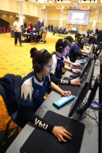 Teams from across the mid-Atlantic gathered face-to-face to compete in popular video games like Valorant, Rocket League and Overwatch 2. Photo by Suzanne Rossi.