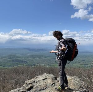 McGavin in the Shenandoah Mountains in Virginia during his hike of the Appalachian Trail. Photo courtesy of Sean McGavin.