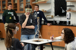 Rigorous standards were applied to each of this year’s 24 categories as judges timed events, measured devices, scrutinized entries and marked score sheets. Photo by Karen Pearlman.